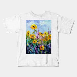 Decorative sunflowers Kids T-Shirt